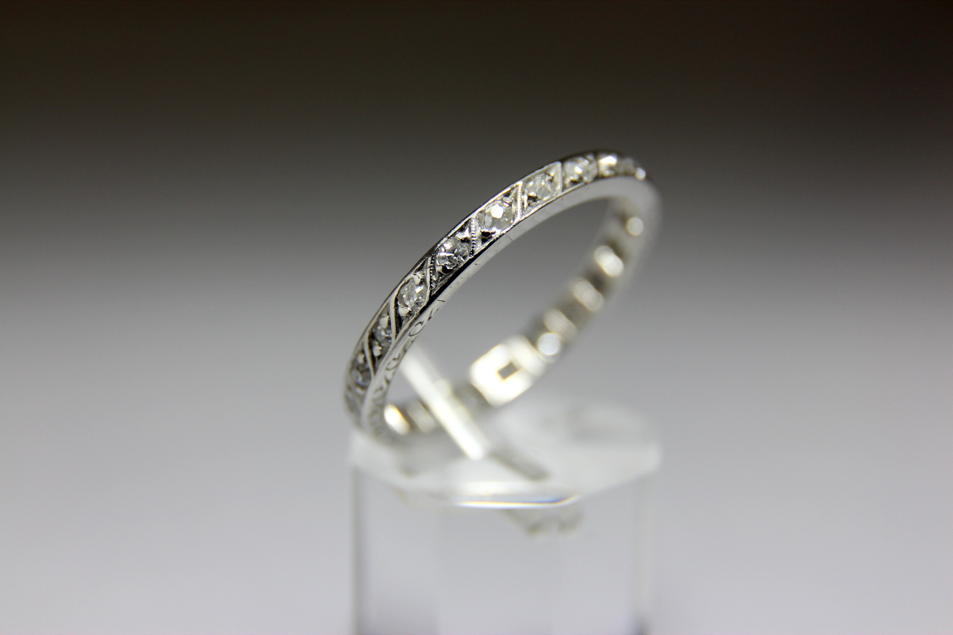 ANILLO PLATINO Y DIAMANTE