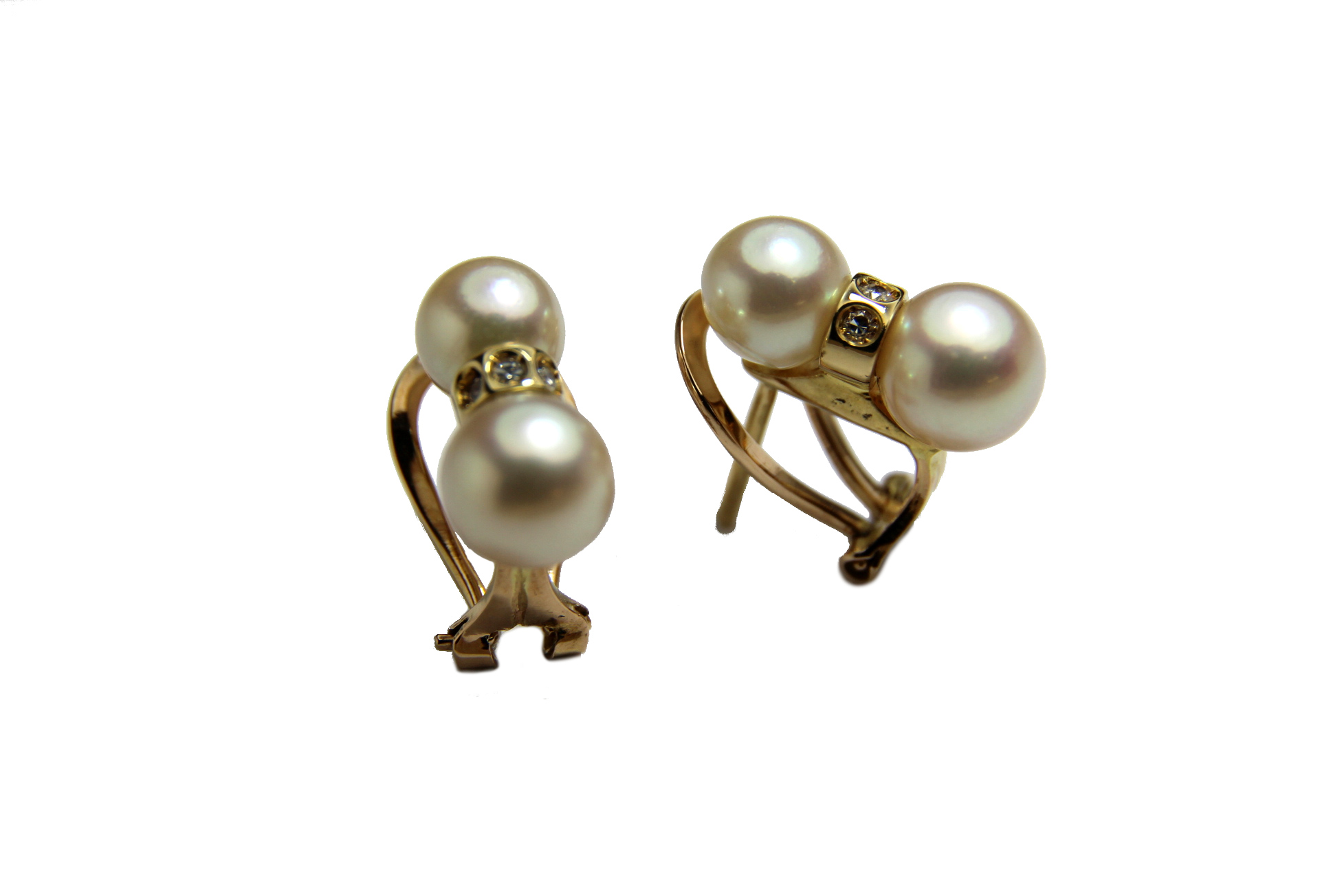 PENDIENTES ORO AMARILLO Y BRILLANTE