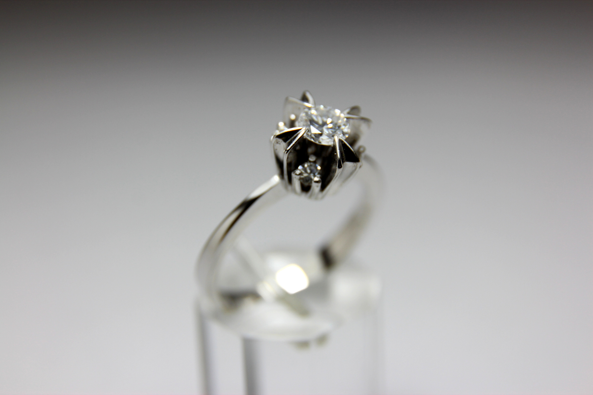 ANELL OR BLANC I BRILLANT