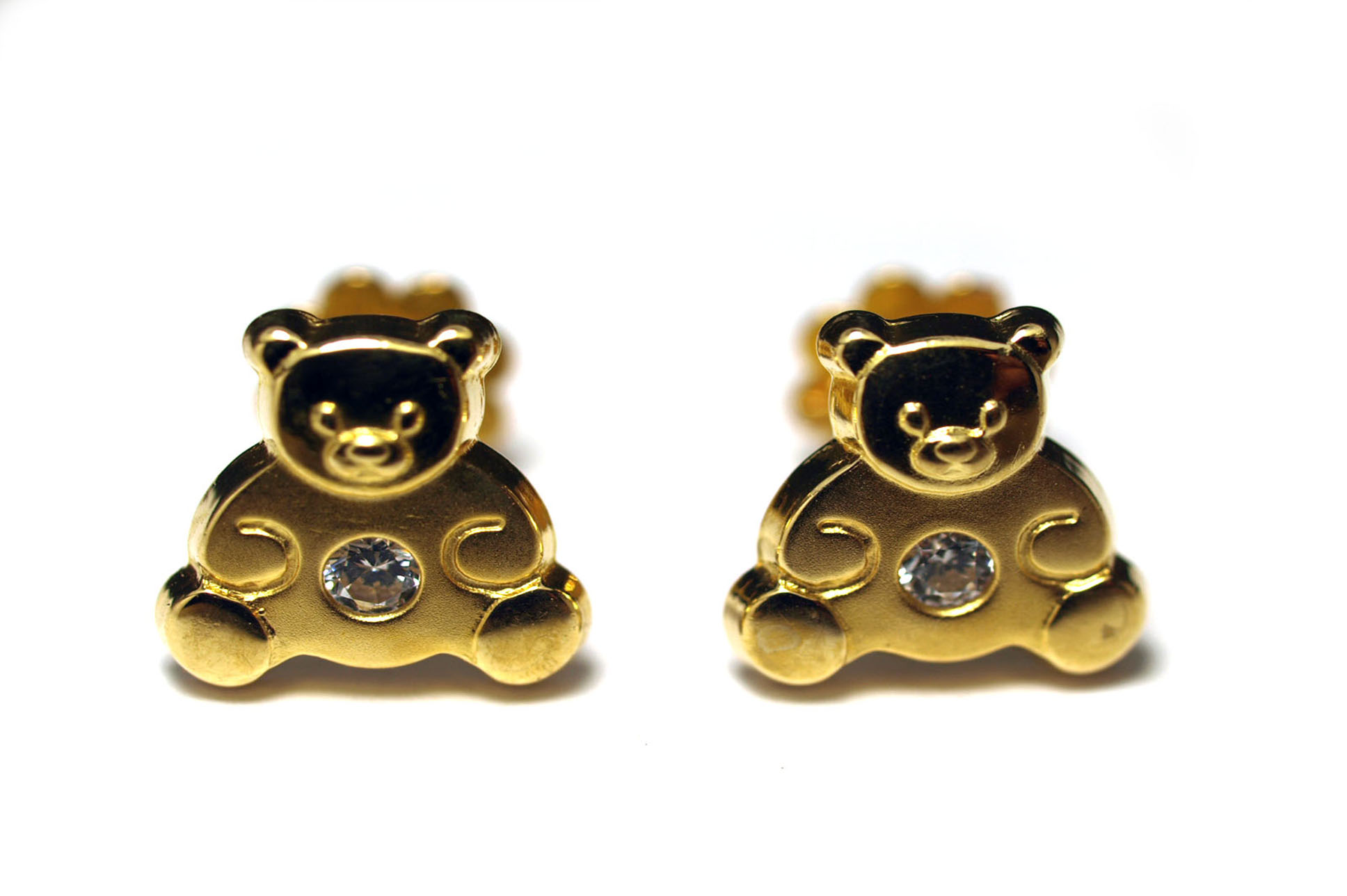 PENDIENTES ORO AMARILLO Y CIRCONITA