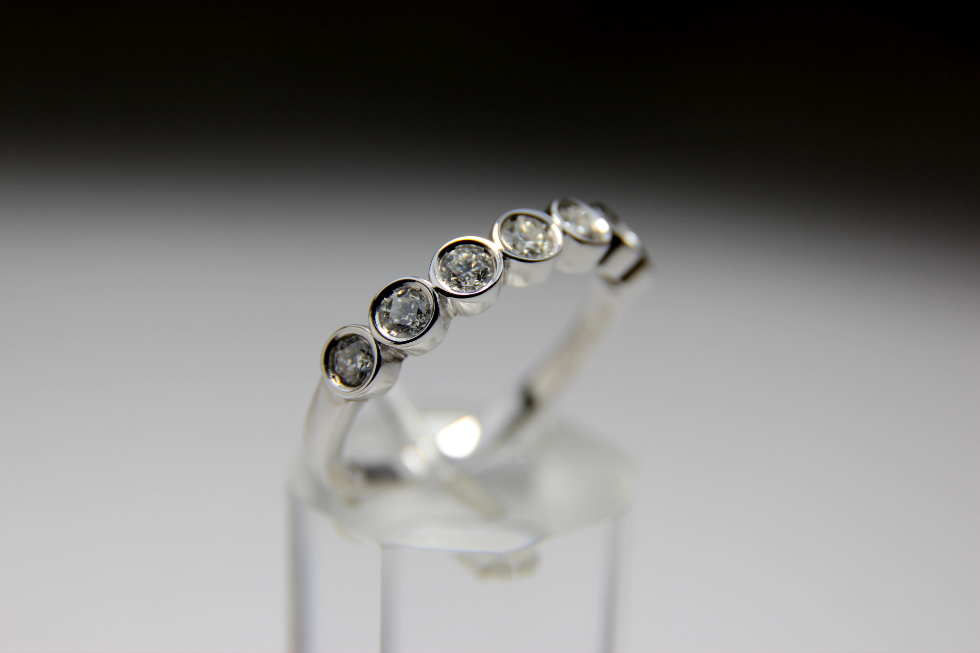 ANELL OR BLANC I BRILLANT