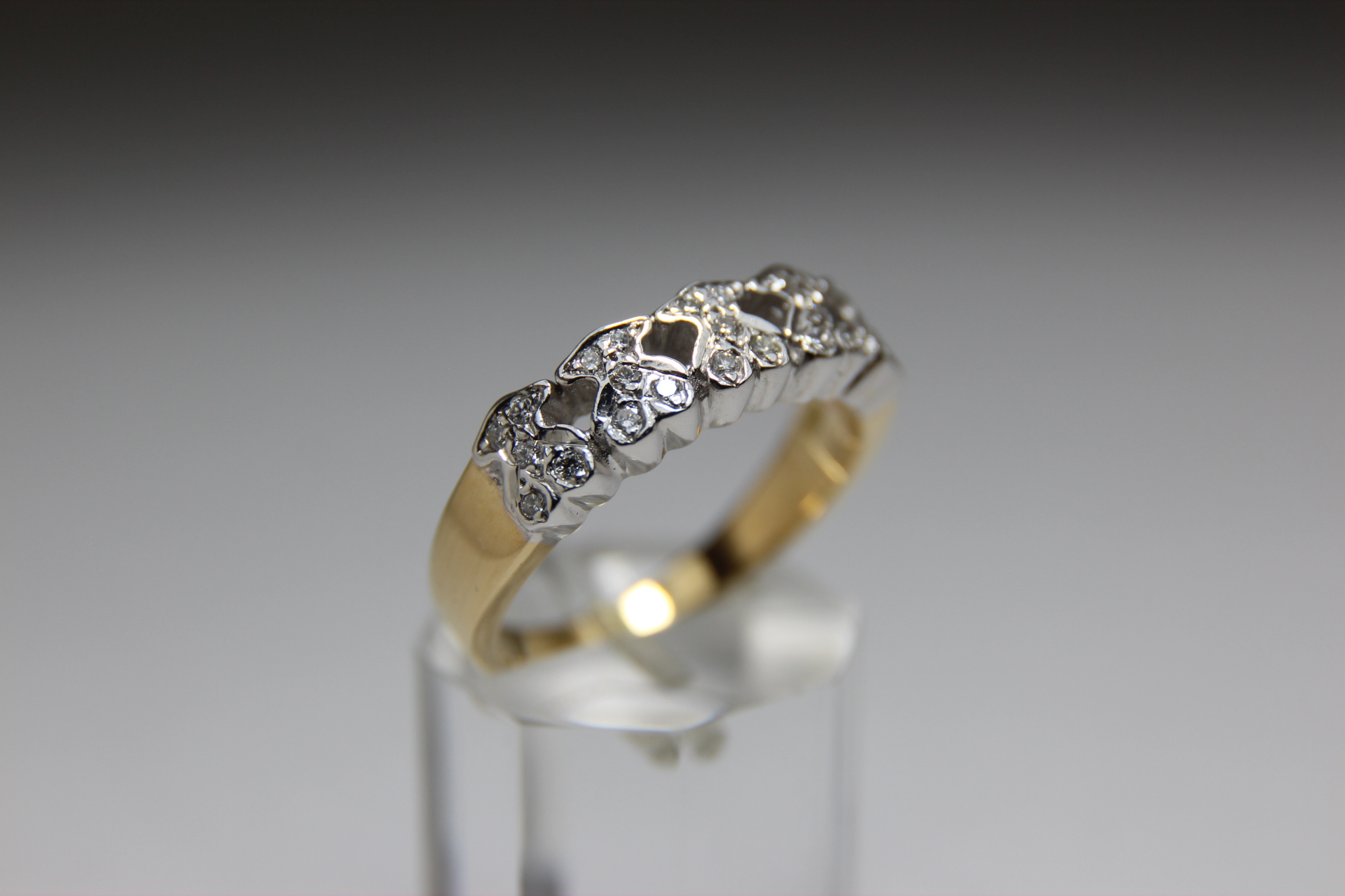 ANELL OR BICOLOR I BRILLANT