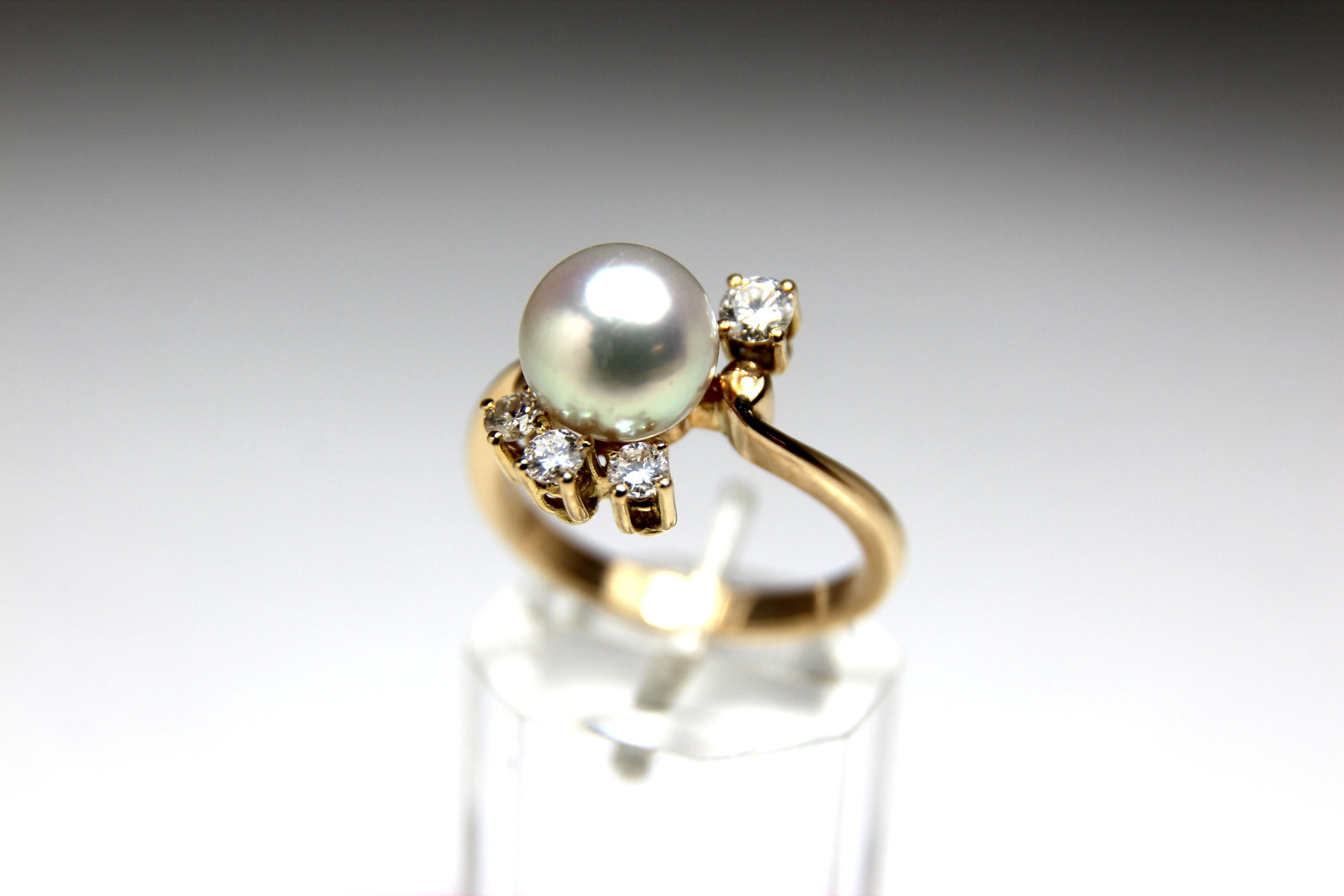ANILLO ORO AMARILLO Y BRILLANTE