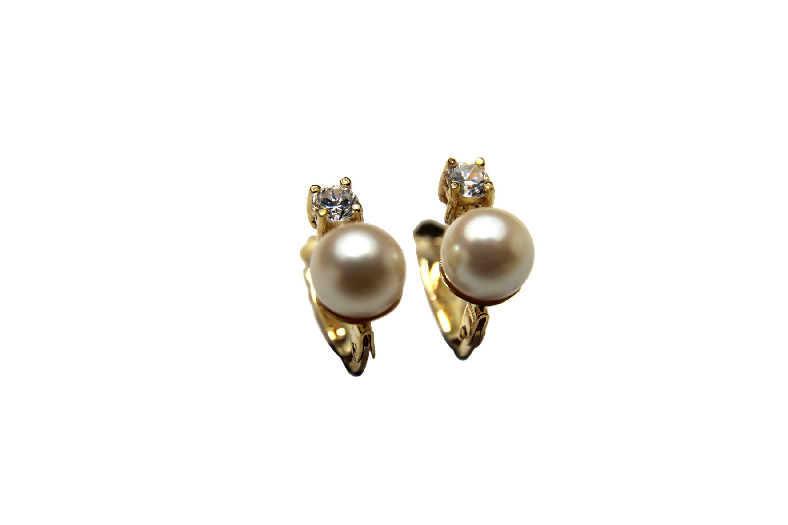 PENDIENTES ORO AMARILLO Y CIRCONITA